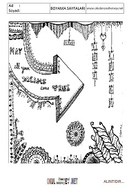 Zenteangle boyama sayfaları